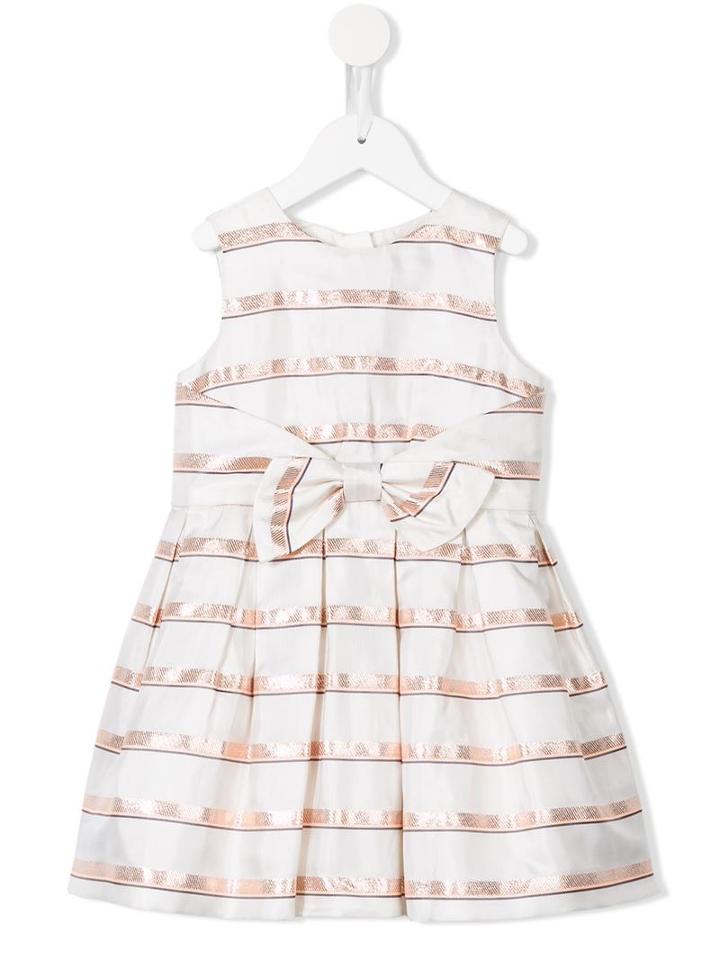 Hucklebones London Sweetie Stripe Bodice Dress, Girl's, Size: 6 Yrs, White