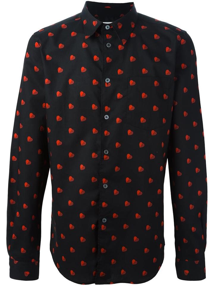 Ps By Paul Smith 'half-heart' Print Shirt