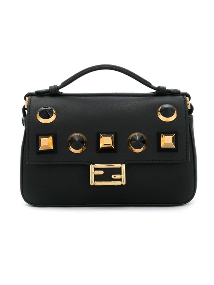 Fendi Double Micro Baguette Gold Edition - Black