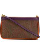 Etro - Paisley Pattern Shoulder Bag - Women - Leather/pvc - One Size, Women's, Purple, Leather/pvc