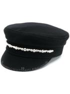 Ruslan Baginskiy Crystal-embellished Sailor Cap - Black