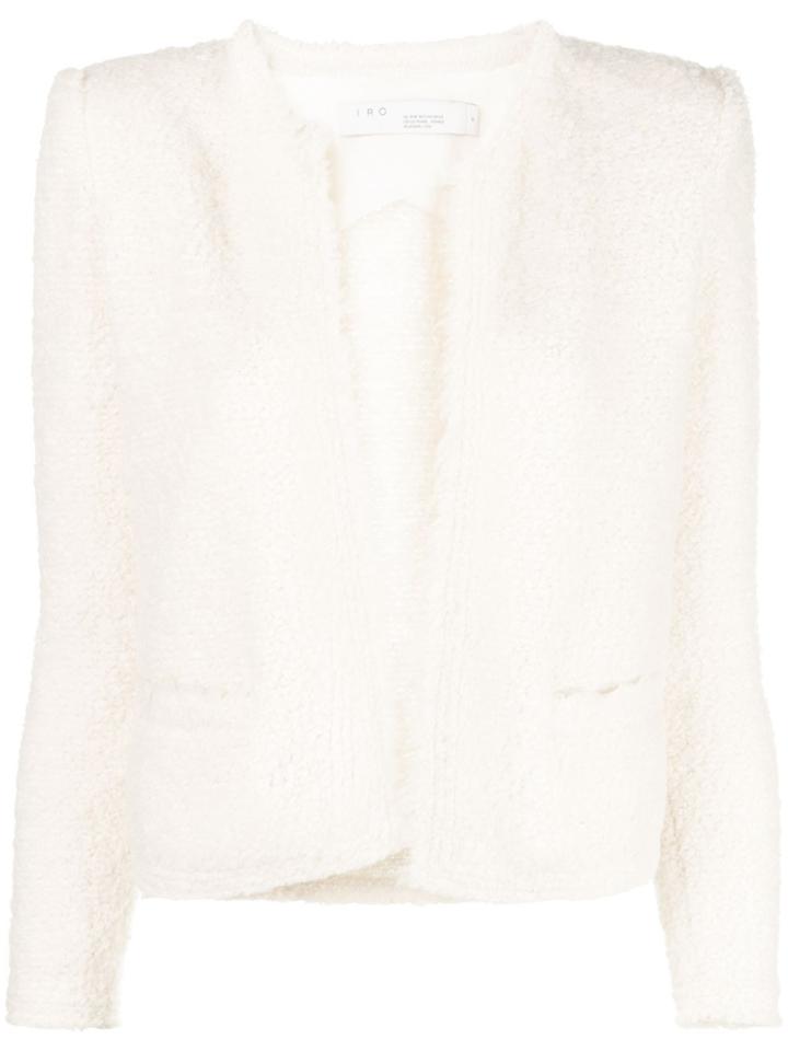 Iro Fitted Shearling Jacket - White