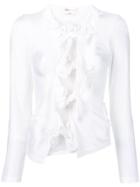 Comme Des Garçons Tie Knot Front Top - White