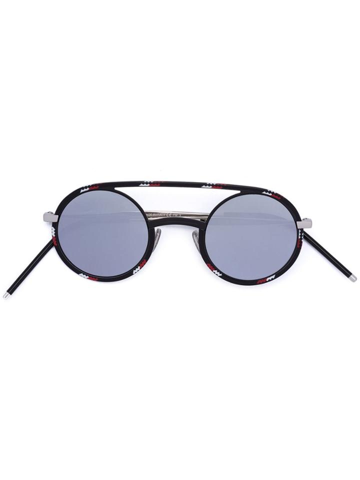 Dior Eyewear Rounded Lens Sunglasses - Black