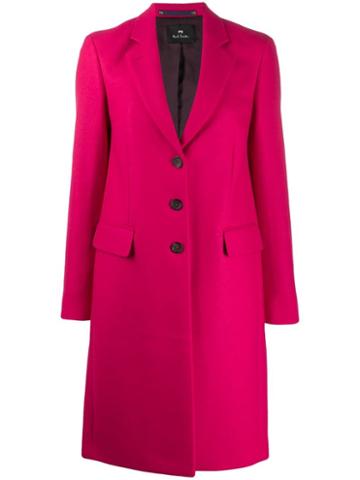 Ps Paul Smith Single-breasted Coat - Pink