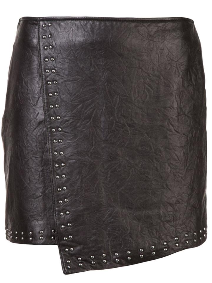 Joie Asymmetric Mini Skirt - Black