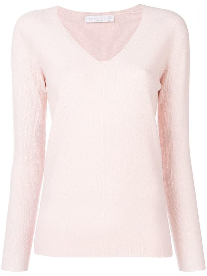 Fabiana Filippi V-neck Sweater - Pink