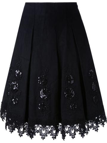 Dresscamp A-line Floral Macrame Skirt