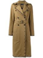 Ahirain Belted Mid Coat, Women's, Size: Small, Brown, Cotton