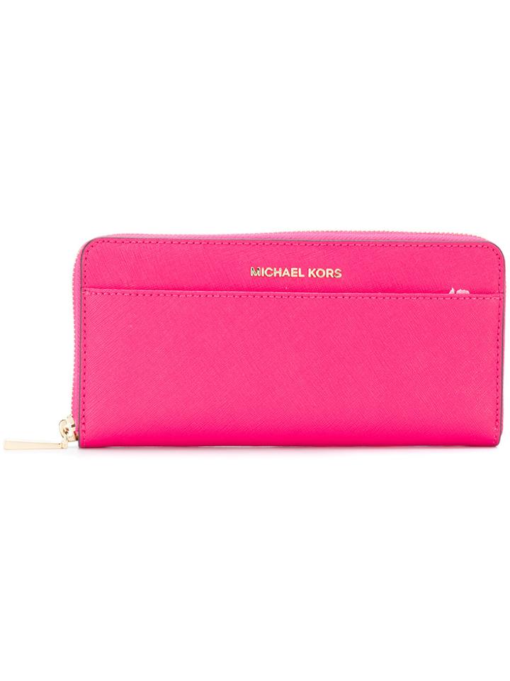 Michael Michael Kors Mercer Continental Wallet - Pink & Purple
