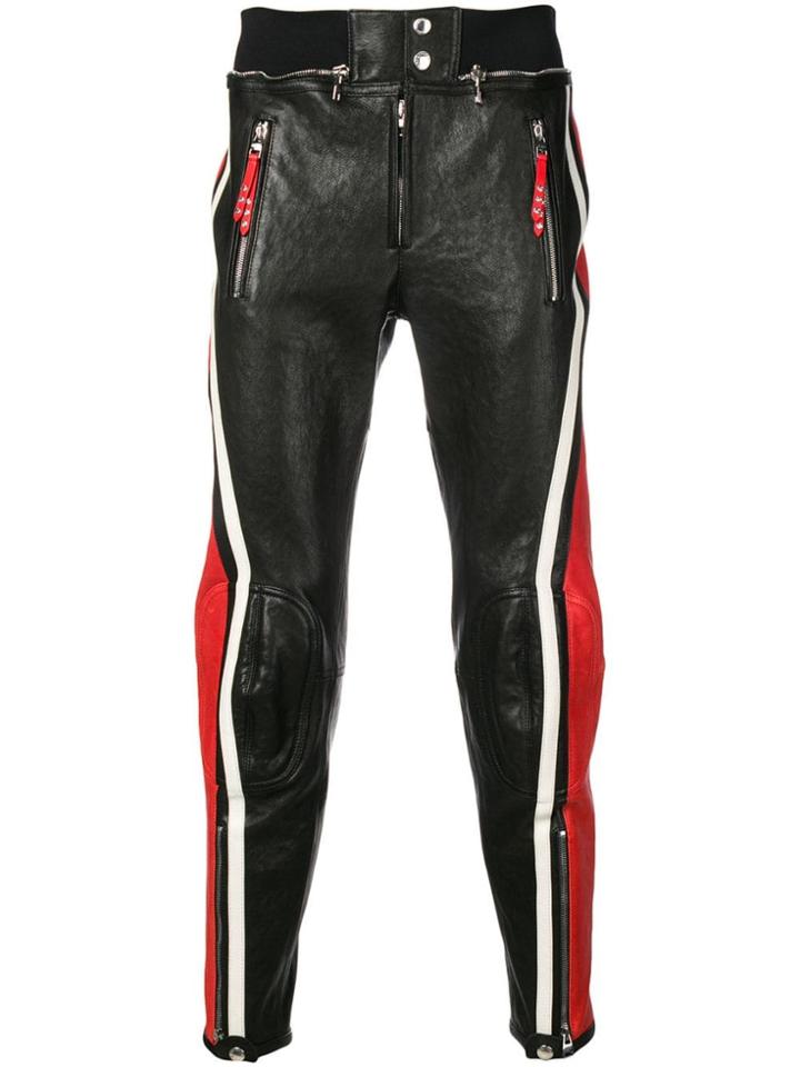 Alexander Mcqueen Biker Trousers - Black