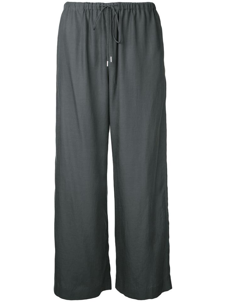 Astraet - Wide Leg Trousers - Women - Cupro - 1, Grey, Cupro
