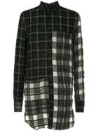 Forme D'expression Patched Panelled Shirt - Black