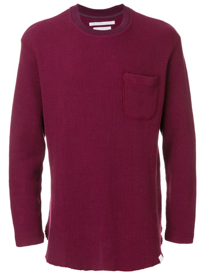 White Mountaineering Classic Fitted Sweater - Red