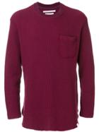White Mountaineering Classic Fitted Sweater - Red