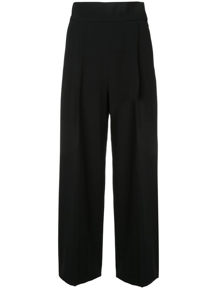 H Beauty & Youth Flared Cropped Trousers - Black