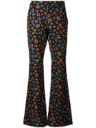 H Beauty & Youth Flared Cropped Trousers - Black