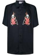 Sss World Corp Preacher Short Sleeve Shirt - Blue