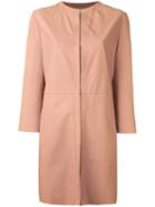 Drome Single Breasted Coat, Women's, Size: Medium, Pink/purple, Lamb Skin