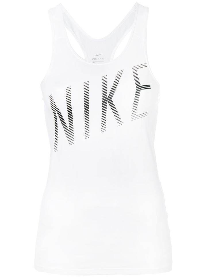 Nike - Printed Racerback Tank Top - Women - Polyester/spandex/elastane - Xs, White