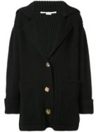 Stella Mccartney Ribbed Cardi-coat - Black