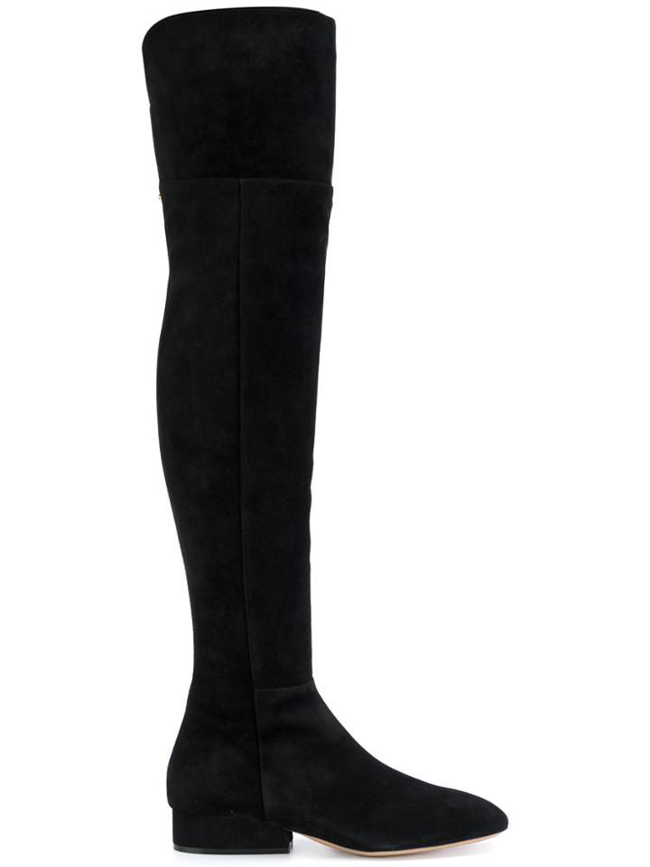 Salvatore Ferragamo Over The Knee Boots - Black