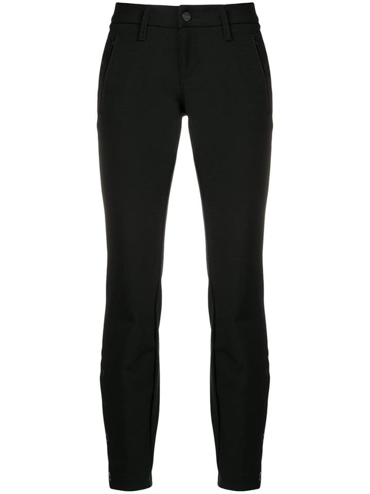 Cambio Press Stud Ankle Trousers - Black