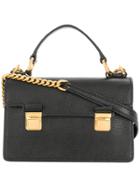 Miu Miu Buckled Mini Satchel Bag - Black
