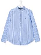 Ralph Lauren Kids Striped Buttondown Shirt - Blue