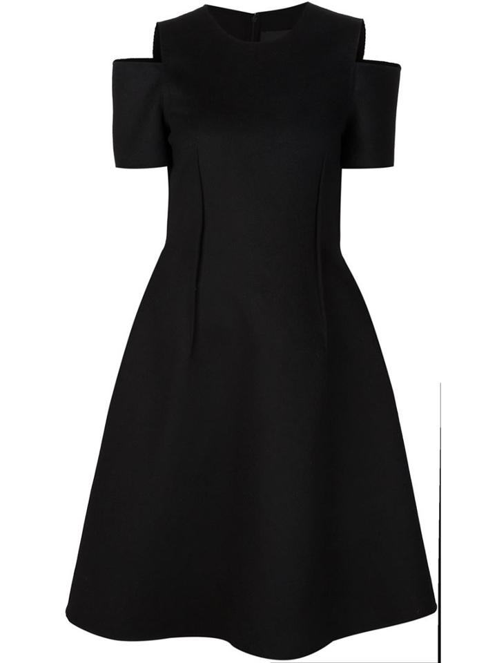 Yang Li Open Shoulder Flared Dress