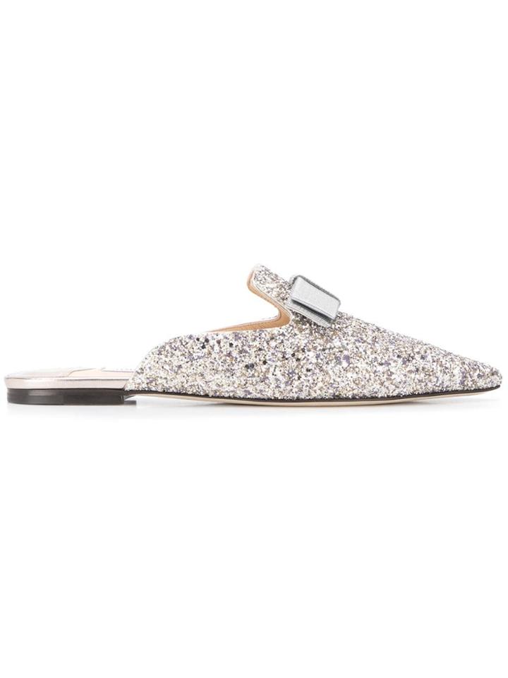 Jimmy Choo Galaxy Mules - Silver