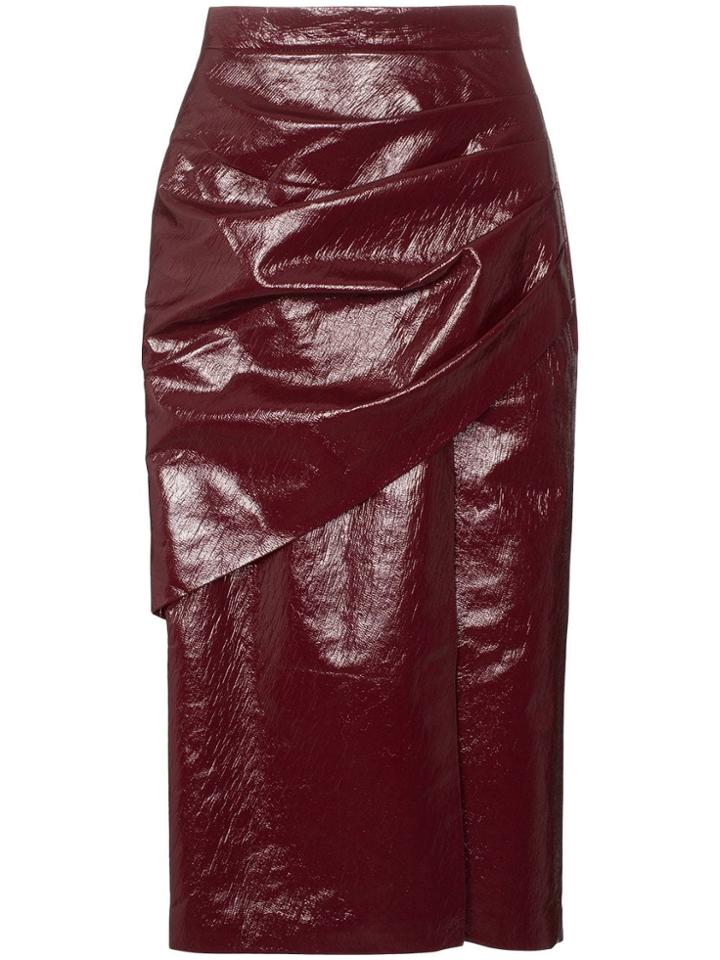 Aleksandre Akhalkatsishvili Gathered High-waist Pencil Skirt