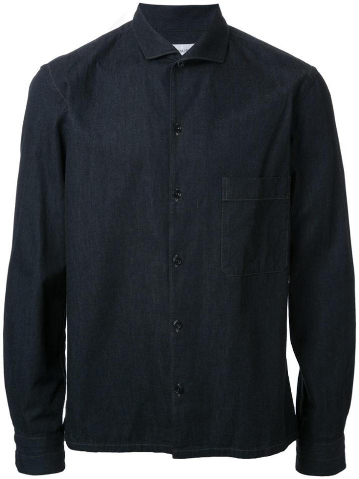 Lemaire Spread Collar Shirt - Black