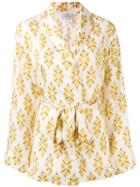 Forte Forte - Diamante Print Jacket - Women - Silk - 1, Women's, Nude/neutrals, Silk