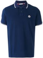 Moncler - Classic Polo Shirt - Men - Cotton - L, Blue, Cotton