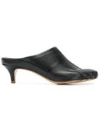Mm6 Maison Margiela Slip-on Toe Mules - Black