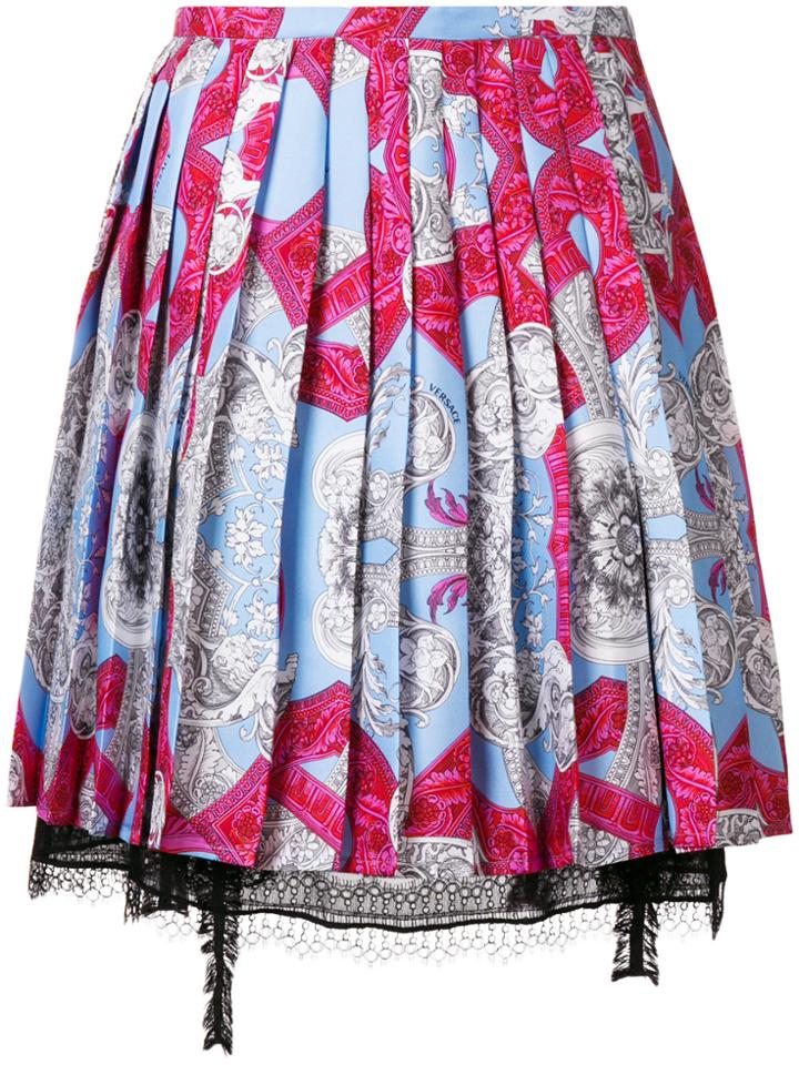 Versace Pleated Skirt - Multicolour