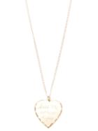 In God We Trust Brass Sweet Nothing-kiss Me Where I Pee Necklace, Women's, Metallic, Brass