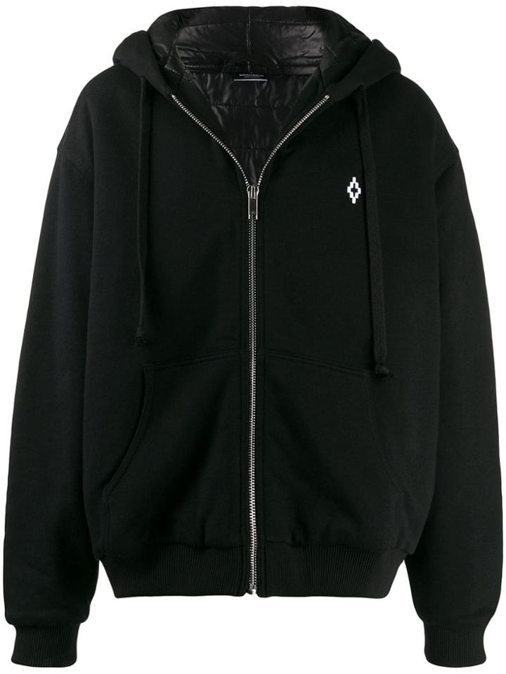 Marcelo Burlon County Of Milan Oversized Hooded Jacket - Black