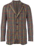 Gabriele Pasini Tailored Fit Blazer, Men's, Size: 52, Brown, Nylon/viscose/mohair/alpaca