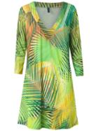 Lygia & Nanny - Tropical Print Tunic - Women - Polyamide/spandex/elastane - 40, Women's, Yellow/orange, Polyamide/spandex/elastane