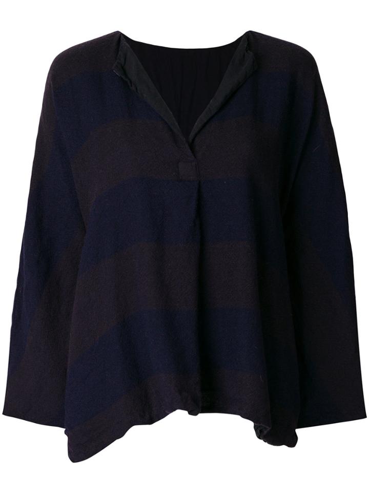 Daniela Gregis Flared Knitted Top - Blue