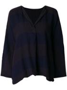Daniela Gregis Flared Knitted Top - Blue