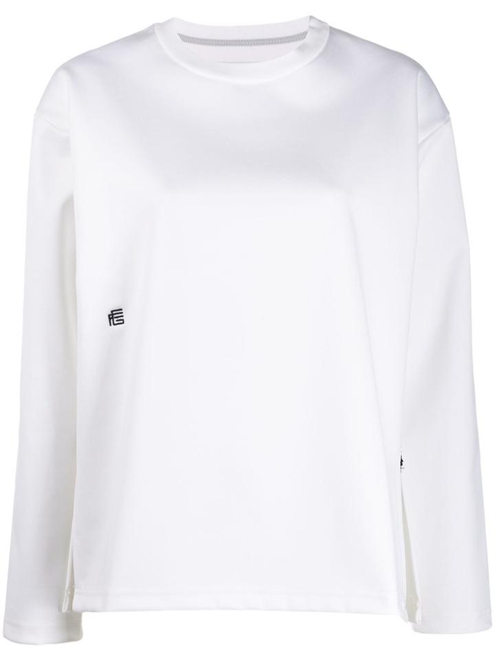 Fumito Ganryu Logo Embroidered Sweatshirt - White