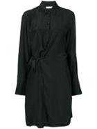 A.f.vandevorst Waist-knot Silk Dress - Black