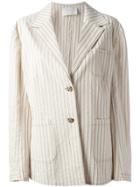 Prada Vintage Striped Jacket - Neutrals