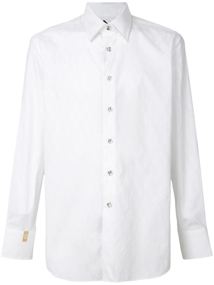 Billionaire Embossed Logo Shirt - White