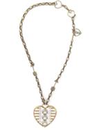 Lanvin Heart Print Necklace