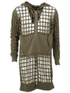 Mihara Yasuhiro Waffle Cut-out Coat