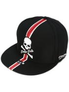 Philipp Plein - Stripe Skull Snap Back - Men - Cotton - One Size, Black, Cotton